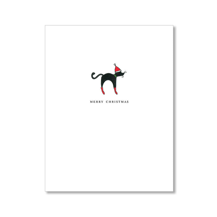 "BLACK CAT CHRISTMAS" HOLIDAY CARD