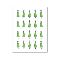 "TREES WITH STARS" HOLIDAY CARD