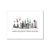 "AUSTIN SKYLINE" HOLIDAY CARD