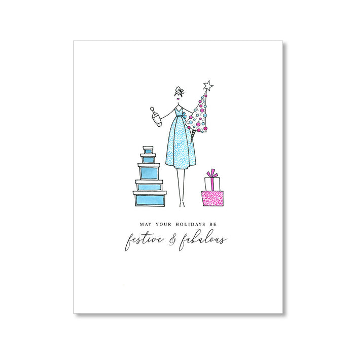 "FESTIVE AND FABULOUS" HOLIDAY CARD