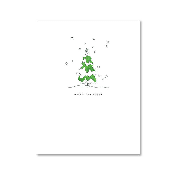 "SNOWY TREE" HOLIDAY CARD