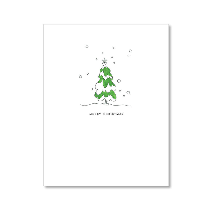 "SNOWY TREE" HOLIDAY CARD