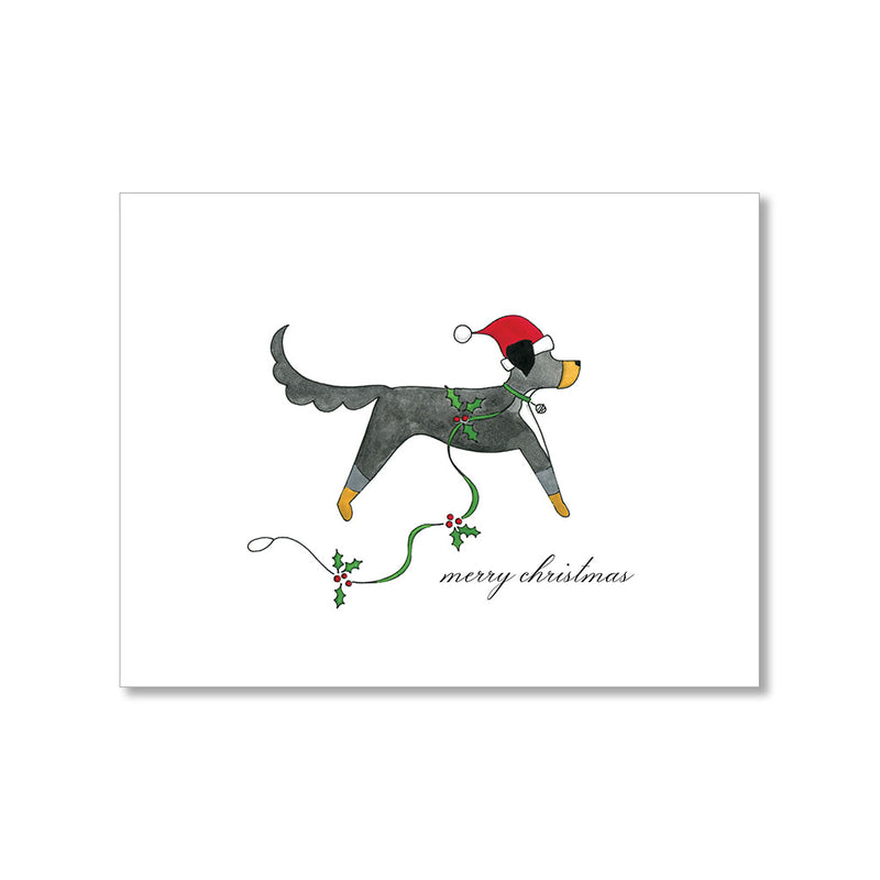 "GREATER SWISS MOUNTAIN DOG" HOLIDAY CARD