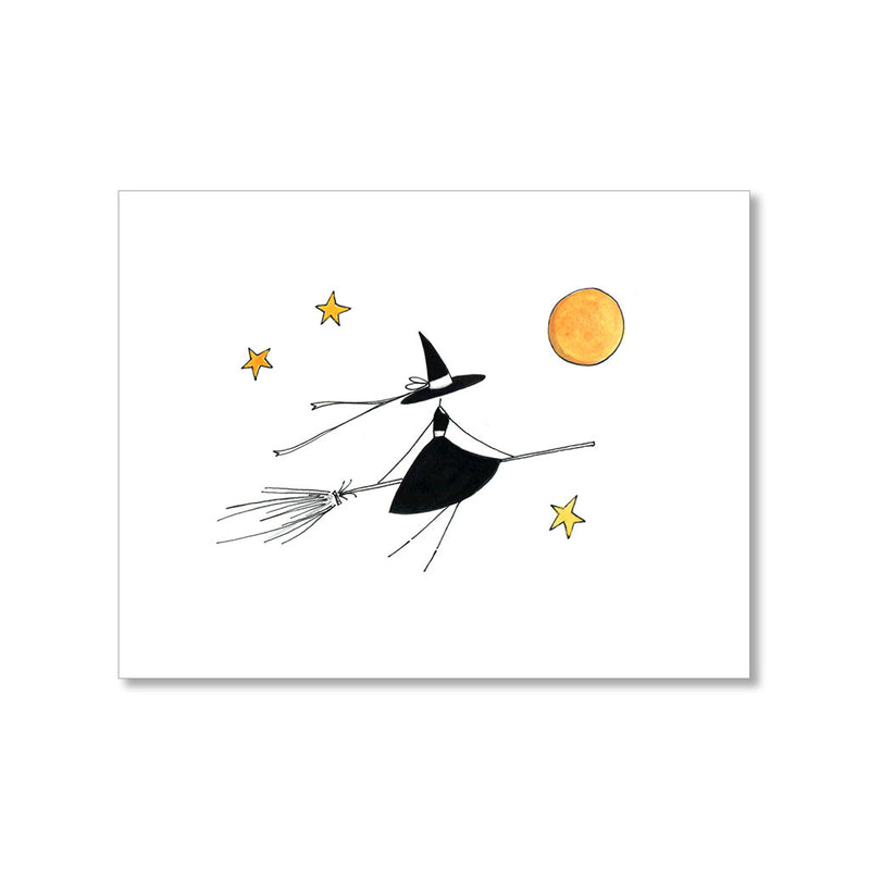 "THE FRIENDLY WITCH" HALLOWEEN CARD