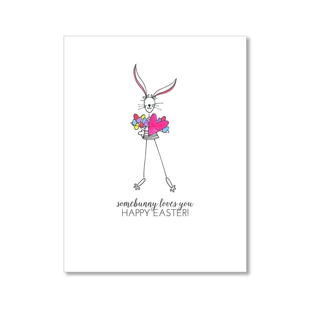 "SOMEBUNNY" EASTER CARD