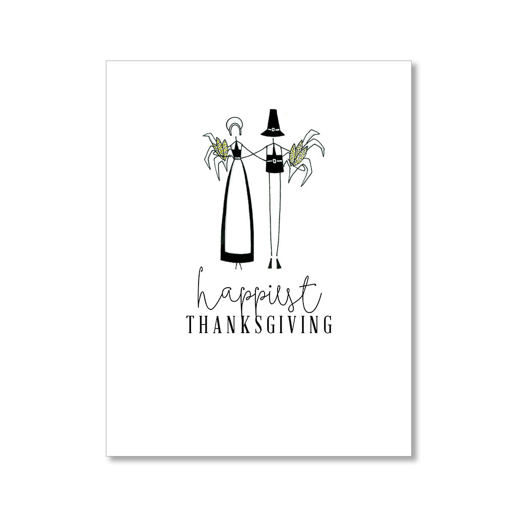 "PILGRIMS" THANKSGIVING CARD