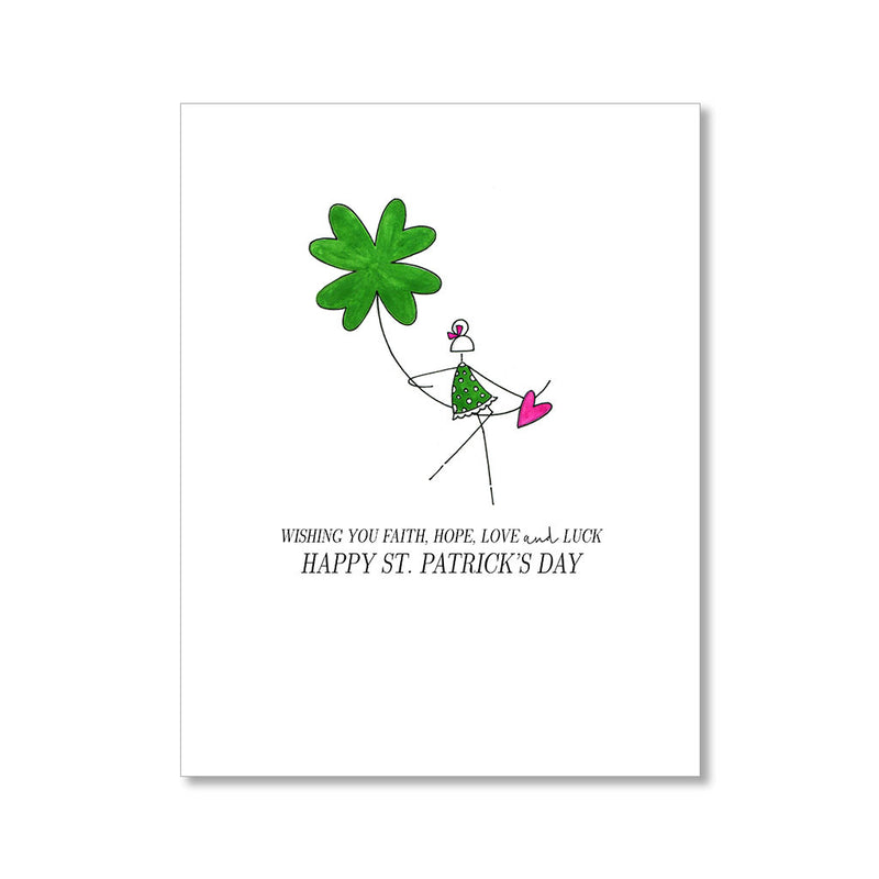 "CLOVER" ST. PATRICK'S DAY CARD