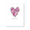 "FLOWER HEART" VALENTINE'S DAY CARD