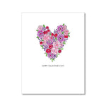 "FLOWER HEART" VALENTINE'S DAY CARD