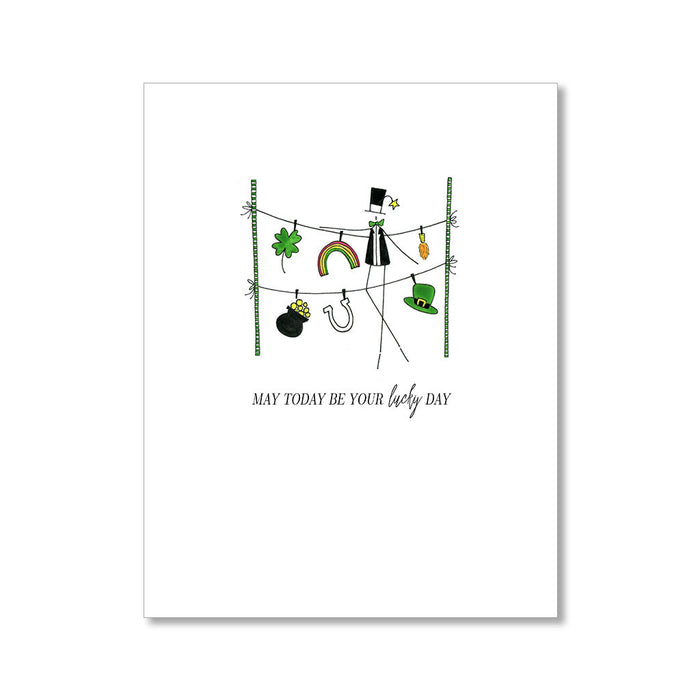 "LUCKY DAY" GOOD LUCK CARD
