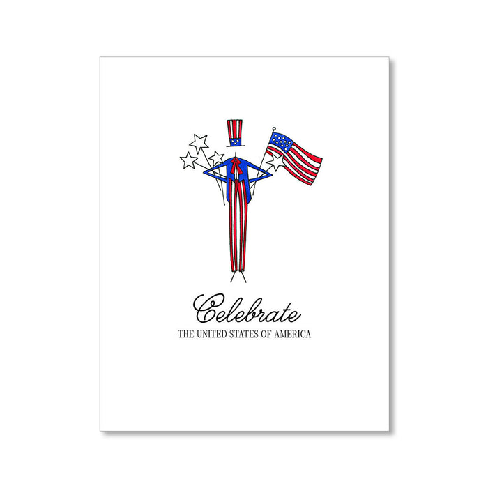 "UNCLE SAM" PATRIOTIC CARD