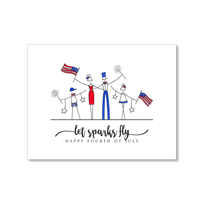 "SPARKS" FOURTH OF JULY CARD