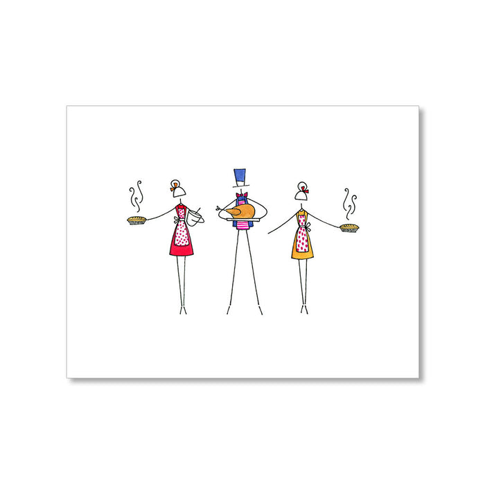 "PREPARING THE FEAST" BLANK CARD