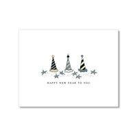 "PARTY HATS" NEW YEAR CARD