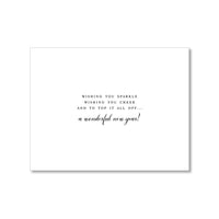 "SPARKLE" NEW YEAR CARD