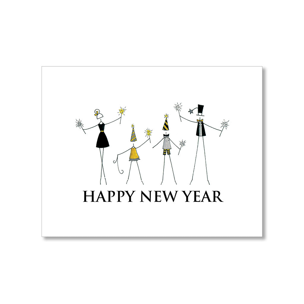 "SPARKLERS" NEW YEAR CARD