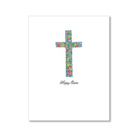 "FLORAL CROSS" EASTER CARD