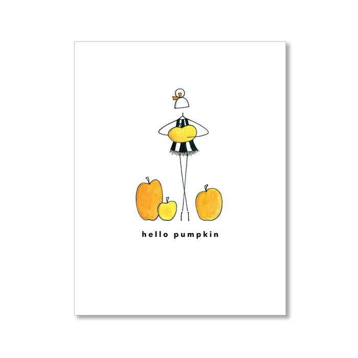 "HELLO PUMPKIN" HALLOWEEN CARD