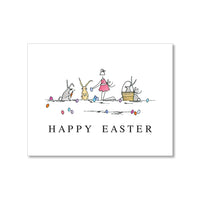 "EASTER BUNNIES" EASTER CARD
