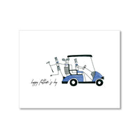 "DAD'S GOLF CART" FATHER'S DAY CARD
