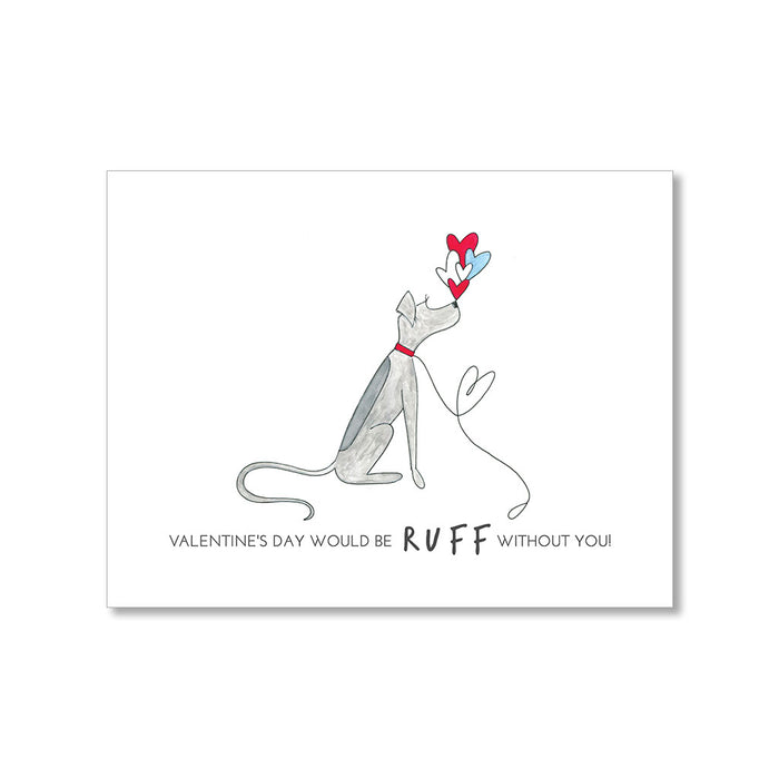 "RUFF" VALENTINE'S DAY CARD
