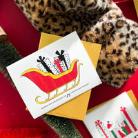 "SLEIGHFUL OF JOY" HOLIDAY CARD