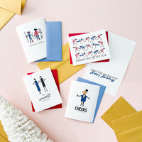 "SPEED SKATING" NEW YEAR CARD