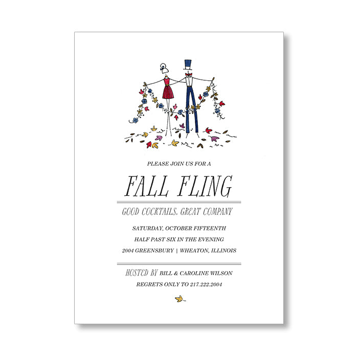 "FALL FLING" INVITATION