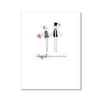 "WITH YOU" LOVE CARD