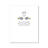 "FISH IN THE SEA" LOVE CARD