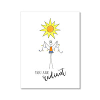 "RADIANT" FRIENDSHIP CARD