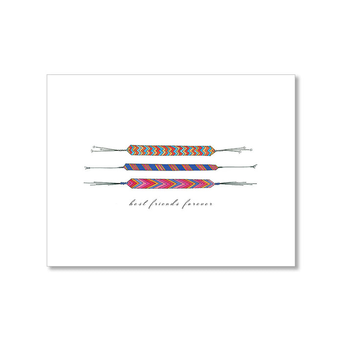 "FRIENDSHIP BRACELETS" FRIENDSHIP CARD
