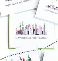 "HOUSTON SKYLINE" HOLIDAY CARD