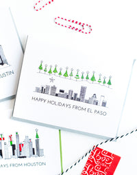 "EL PASO SKYLINE" HOLIDAY CARD