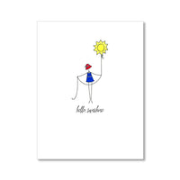 LO in LONDON KIDDO BLANK CARDS