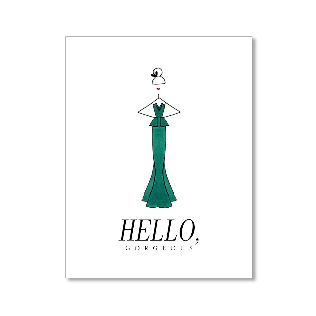 "THE GREEN DRESS" ANYTIME CARD