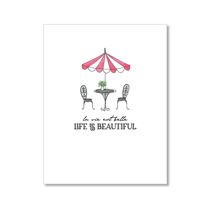 "LA VIE EST BELLE" ANYTIME CARD