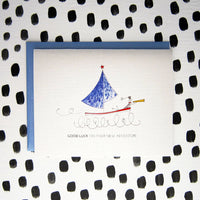 "SAILBOAT" GOOD LUCK CARD