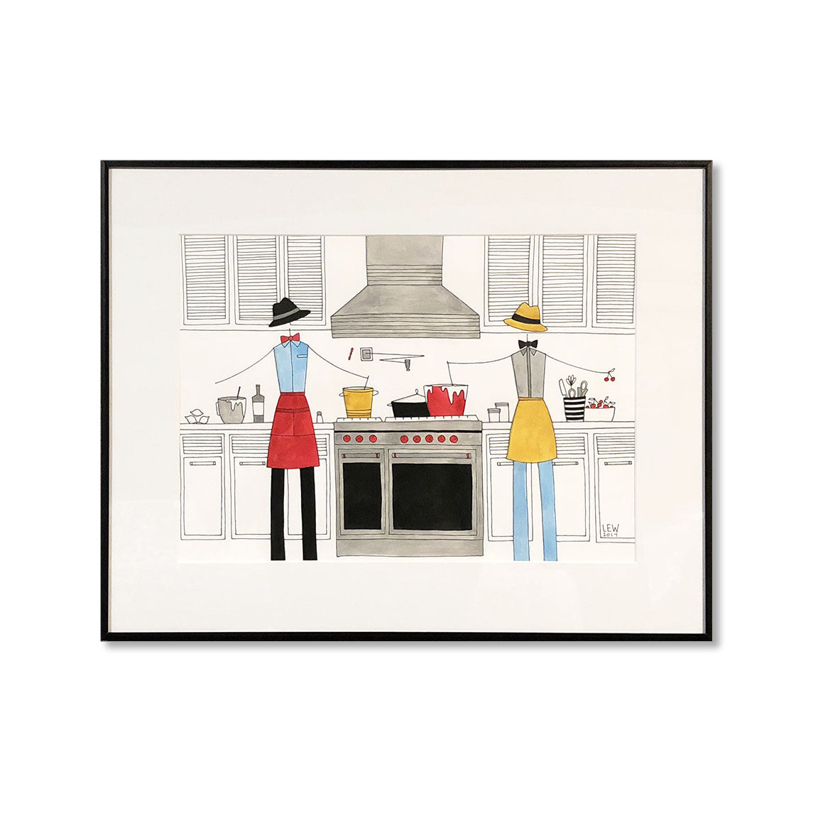 "IN THE KITCHEN: MISTER MISTER" ORIGINAL PAINTING