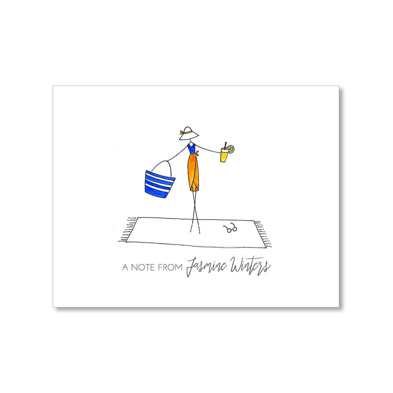 "BEACHY" PERSONALIZED STATIONERY