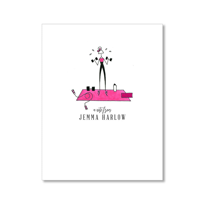 "FITNESS FIEND" PERSONALIZED STATIONERY