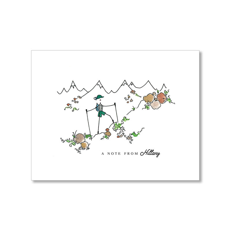"ON A HIKE" PERSONALIZED STATIONERY