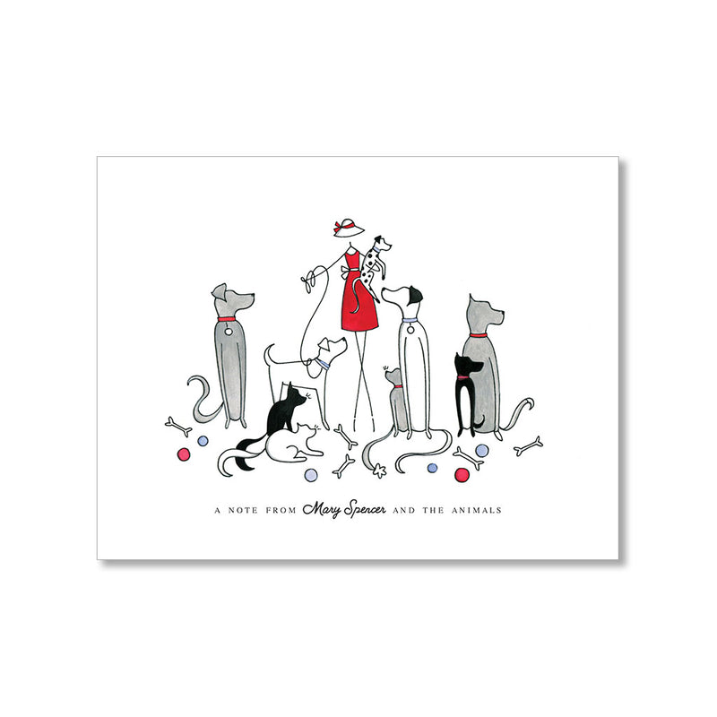 "CATS & DOGS" PERSONALIZED STATIONERY