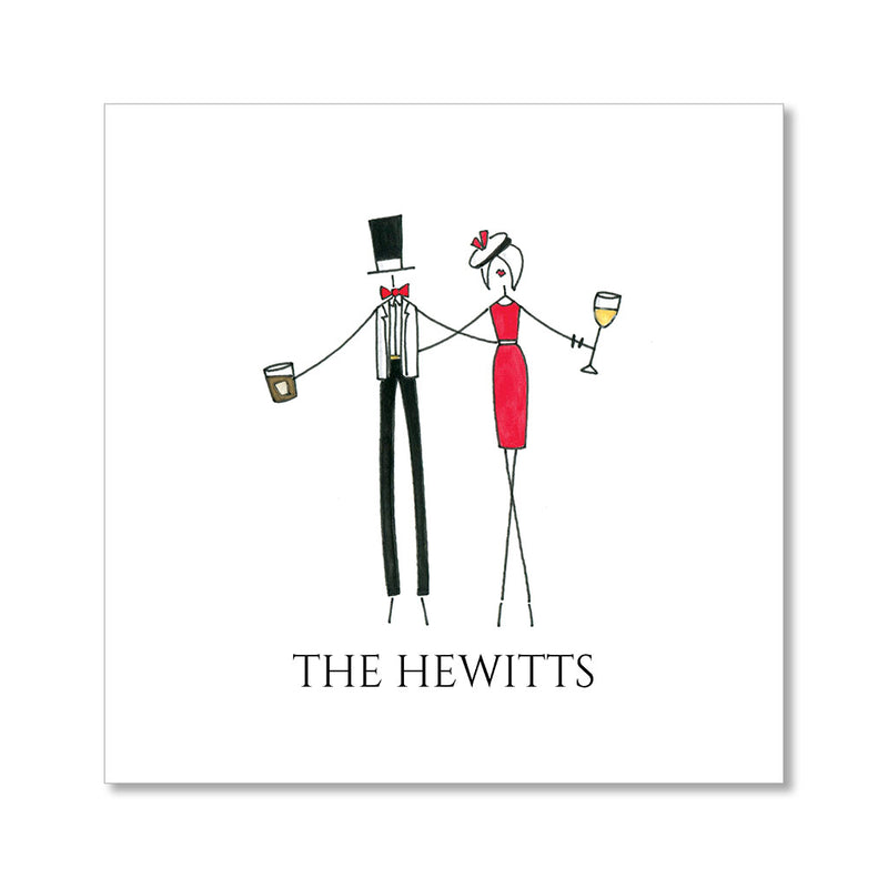 "THE SOCIALITES" PERSONALIZED COCKTAIL NAPKINS