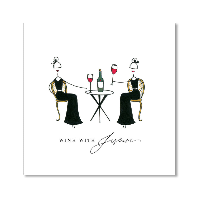 "WINE TIME" PERSONALIZED COCKTAIL NAPKINS