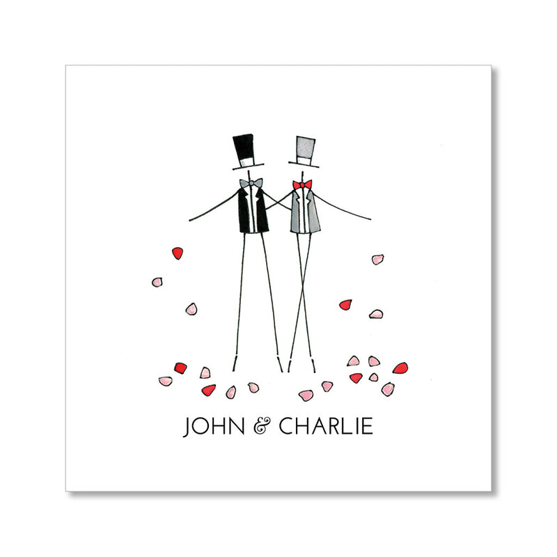 "MR. & MR." PERSONALIZED COCKTAIL NAPKINS