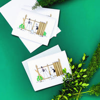 "BUILDING THE FENCE" BLANK CARD