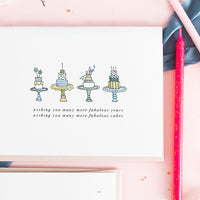"CAKES" BIRTHDAY CARD