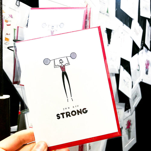 "STRONG" ENCOURAGEMENT CARD