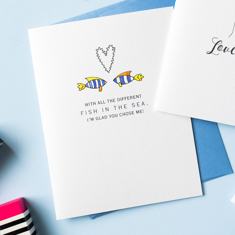 "FISH IN THE SEA" LOVE CARD